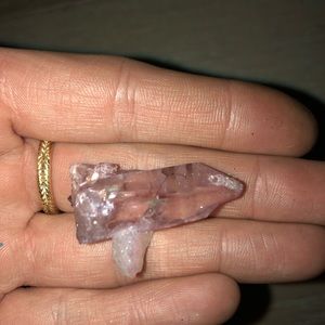 Pink aura crystal